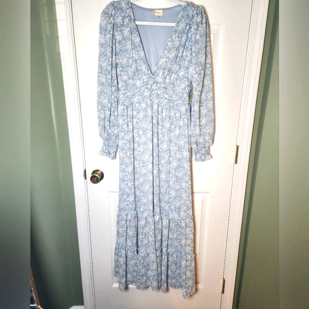 Maxi Blue Altar'd State Dress